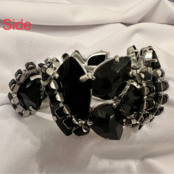 Rodrigo Otazu Black Swarovski Crystal Bracelet, like new, never worn - Picture 4 of 5